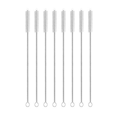 ERZA Straw Cleaner Brush Set, 8-Piece Long Cleaning Brush for Straws on Tumbler, Water Bottle, Sippy Cup, and Pipes, Tubes or Hummingbird Feeders