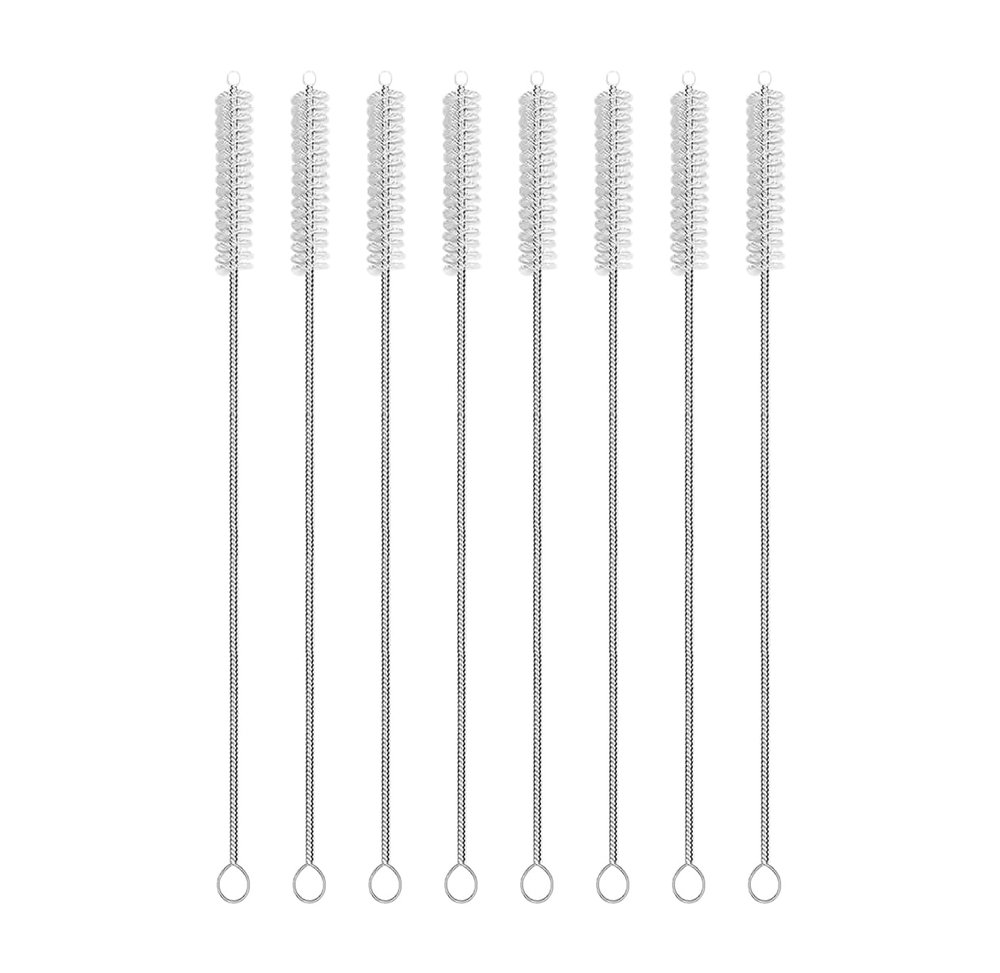 ERZA Straw Cleaner Brush Set, 8-Piece Long Cleaning Brush for Straws on Tumbler, Water Bottle, Sippy Cup, and Pipes, Tubes or Hummingbird Feeders