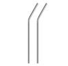 ERZA Metal Straws Stainless Steel Straws 10.5" Drinking Straws Reusable, Perfect for Cocktail, for Yeti, Trail, Tumblers, Bars, moothies, Milkshakes, Juice, Tea (2 Bend Straw) view 1