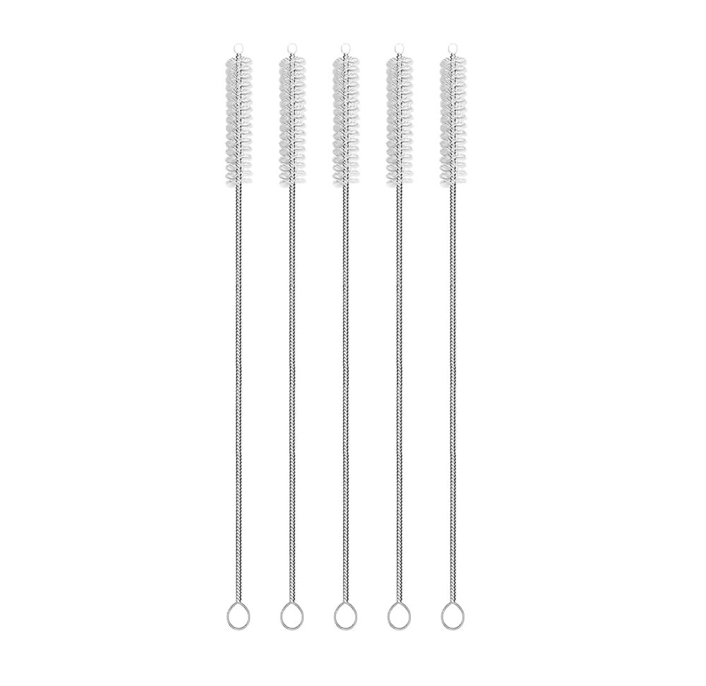ERZA Straw Cleaner Brush Set, 5-Piece Long Cleaning Brush for Straws on Tumbler, Water Bottle, Sippy Cup, and Pipes, Tubes or Hummingbird Feeders