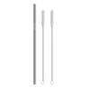 ERZA Metal Straws Stainless Steel Straws 10.5" Drinking Straws Reusable, Perfect for Cocktail, Cleaning Brush for 20/30 Oz Perfect for Yeti, Trail, Tumblers, Bars(1 Straight | 2 Brush) view 1