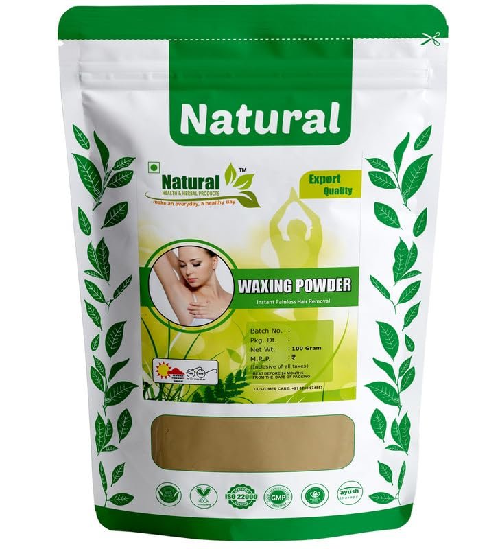 Natural Herbal & Herbal Products Face Wax Powder for Women 10 minute Natural Painless Instant Hair Removal Cleans Dead Skin Cells D-Tan All Types of Hair & Skin Unwanted Hair Organic Facial 100g