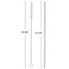 ERZA Metal Straws Stainless Steel Straws 10.5" Drinking Straws Reusable, Perfect for Cocktail, Cleaning Brush for 20/30 Oz Perfect for Yeti, Trail, Tumblers, Bars(3 Straight | 2 Brush) view 4