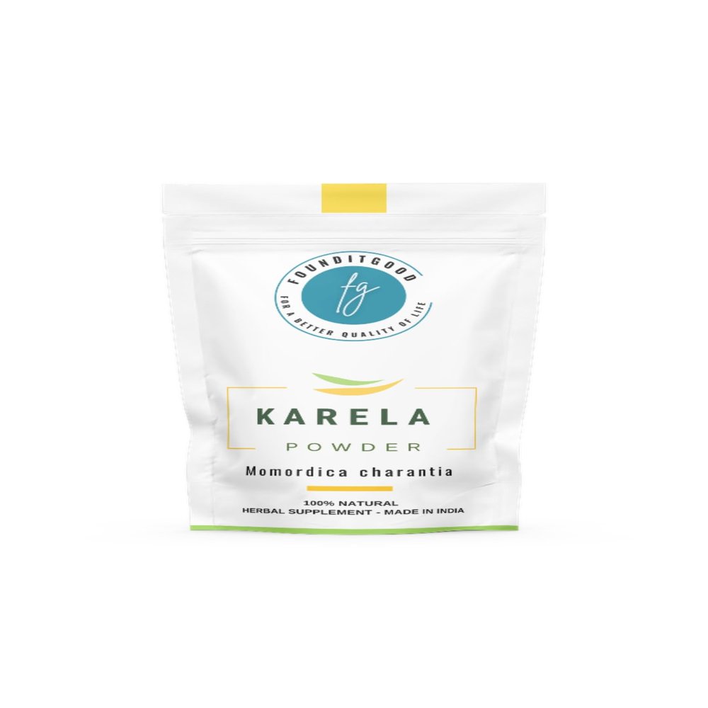 FounditGood Karela Powder (Momordica charantia/Bitter Gourd) 100% Natural Dietary Supplement | Fresh & Pure | Metabolic Support & Holistic Wellness | 200g