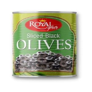 Royal Grove Black Olives l Low Fat Ready-to-Eat Healthy Snack, Source of Fibre l Enjoy as Topping for Pizza & Pasta l 3.1 KG|