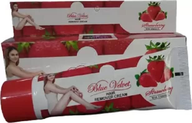 Glamezone Silky Soft Strawberry Flavour Hair Remover Cream for Women Ladies 50 gm Cream Cream (50 g)