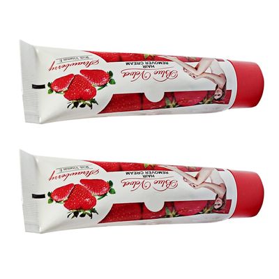 Glamezone Soft strawberry flavour Hair Remover Cream for Women Pack of 2 Cream (50 g)