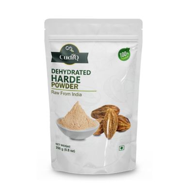 Cudiq Dehydrated Harde Powder 250 gm (Pack Of 1) | Terminalia Chebula/Haritaki | Harar for Healthy Digestion | Anti- Oxidant | Relief constipation & Gastric Troubles