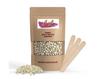 Hair Removal Brazilian Hard Wax white chocolate Beans Painless And Stripless For Face, Eyebrow, Back, Chest, Bikini Areas, Legs, Arms (400gm.) view 1