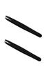 Black Slant Tip Plucker Tweezer Blackhead Removal, Facial Hair Removal Beauty Tool for Men and Women Combo Set of 2 view 1