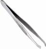 Elecsera Metal Flat Tip Tweezer Plucker for Women Eyebrows and Upper Lips, Silver view 1