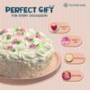FlowerAura Delicious Silky Smooth Fresh Floral Delight Yummy White Forest Cake For Gifting As Birthday Cake, Anniversary Cake, Valentine's Day Cake, Mother's Day Cake (Same Day Delivery) (1Kg) view 3