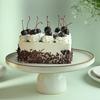 FlowerAura Delicious Fresh Choco Dipped Cherry Topped Yummy Black Forest Cake For Gifting As Birthday Cake, Anniversary Cake, Valentine's Day Cake, Mother's Day Cake (Same Day Delivery) (1Kg) view 3