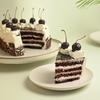 FlowerAura Delicious Fresh Choco Dipped Cherry Topped Yummy Black Forest Cake For Gifting As Birthday Cake, Anniversary Cake, Valentine's Day Cake, Mother's Day Cake (Same Day Delivery) (1Kg) view 4