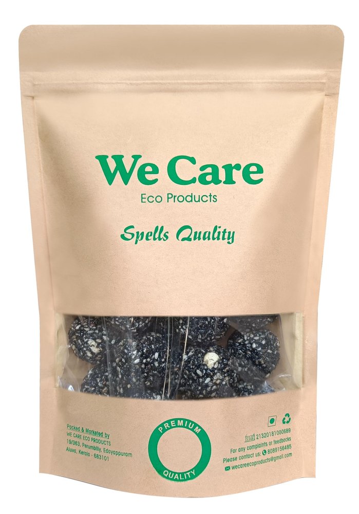 We Care Eco Products Home Made B lack Sesame Seed Ladoo |Til Ke Gud | Blac k Sesame Ladoo | Blac k Sesame Chikki | Gud Ladoo | Ellu Urundai | Ellunda From Kerala | Kerala Sweets (250 g)
