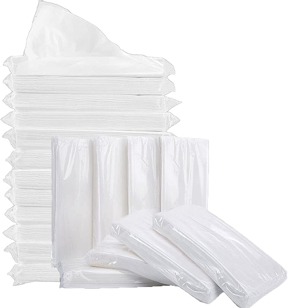 Rosella Facial Tissue Box Refill | Car Box Refill | 2 Ply 1200 Pieces | Pack of 6 X 600 | Suitable for All Skin Types |100 Pulls in Each Packet