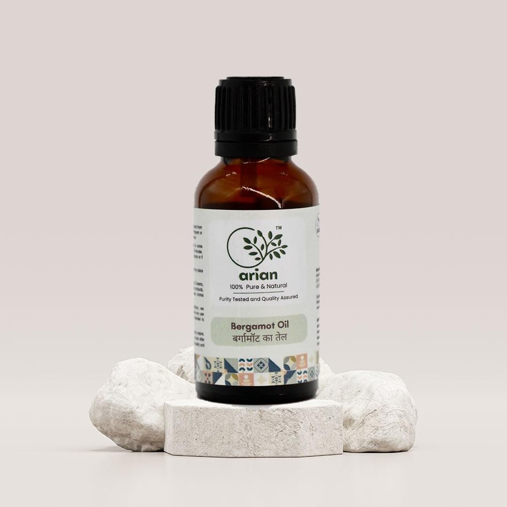 Arian Premium Bergamot Essential Oil, 100% Pure, Natural and Therapeutic Grade Aromatherapy Oils for Diffuser, Massage and Relaxation (Bergamot Oil, 30ml/1oz)