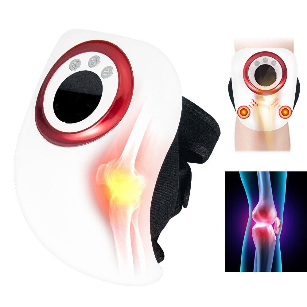 Arcanine Massager with Heat and Vibration, Heating Pad for Knee Shoulder Elbow, Heated Brace for Arthritis with Massage Physiotherapy Massager Hot Compress
