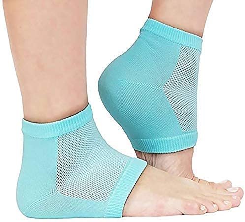 AMENDAS Silicone Moisturizing Socks For Women Spa Gel Socks For Crack Heel Repair Socks Ankle Cap For Pain Relief Foot Pain Relief Socks For Men & Women (Ankle Socks),Multicolour
