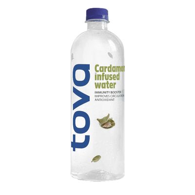 Tova Cardamom Infused Water | Builds Immunity & Wellness | Based on Ayurveda (6 x 350 ml)