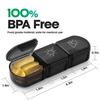 Frizty weekly pill organizer 3 times a day, portable travel pill box 7 day with large compartments moisture-proof pill case for vitamin, Medicine, pills (Medicine Organizer Box) view 3