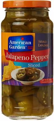 American Garden Whole Jalapeno Pickled Are Packed in a Brine or Vinegar Solution to Preserve Them 453g (USA)