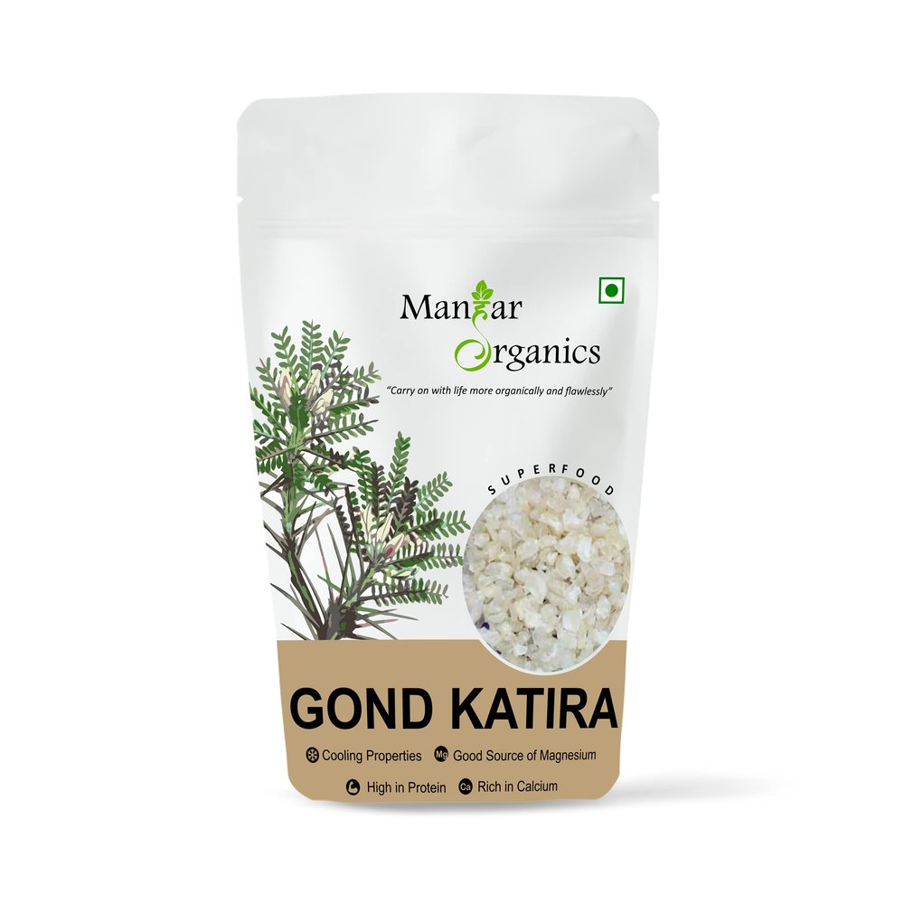 ManHar Organics Gond Katira Pure Organic 500gm | Tragacanth Gum| Edible Gum