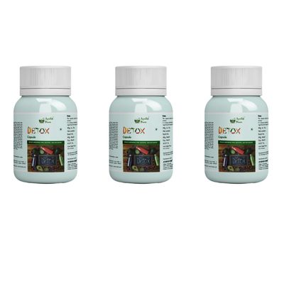 AYURVED POWER DETOX Capsules l For Fatty Liver, Capsules |Natural Body Detox & Digestive Enzymes - Fatty Liver Care | Natural Detoxification Formula - 60 Veg Capsules (Pack of 3)