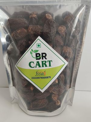 BR CART Organic Black Dried Daates | Kala Sukha Khajoor | Kali Kharak Dried Datees | Dry Chuhara Khajur Dates with Seeds Dry Fruit Regular Dates Pack Of 1. (1 KG)