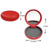 Dentosmile Aligner Case with Mirror and Silicone layer - Compatible with Invisalign, Smile Direct, and Other Aligners, Retainers, and Mouth Guards in Red Color (1) view 3