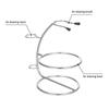 wowobjects Shaving Razor Brush Stand & Bowl Set Metal Shaving Brush Holder Soap Bowl Mug for Men Beard Removal Tools view 3