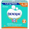 Dexolac Infant Formula Milk Powder for Babies - Stage 2 (6 to 12 Months) - with 100% Lactose and 36 Vital Nutrients - 1.2 Kg Large Pack view 1
