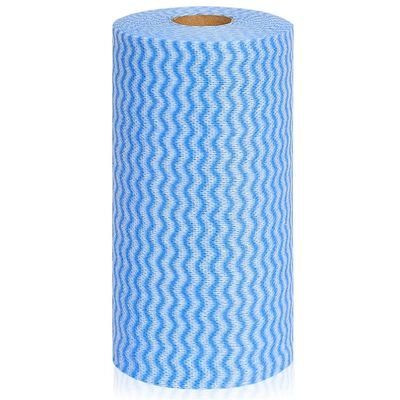 DALUCI Reusable Kitchen Towel Roll Wipes Super Absorbent Cleaning Cloth | Washable Kitchen Roll & Tissue Paper Roll for Home & Kitchen | Multipurpose Cleaning Accessories (1 Roll, 80 Pulls)