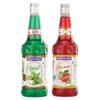 Manama Mint Syrup and Strawberry Syrup, 750ML Each, Mixer for Mocktails, Cocktails, Drinks, Juices, Beverages, Pack of 2 view 1