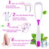E - Buddies Soft Double Action Tongue Cleaner Scrapper For Kids and Adults With Travel Capsule Plastic Tooth brush holder flexible design for health, Oral care tool Easy To use - Pack of 4 view 2