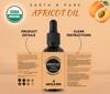 Earth N Pure Apricot Oil (Khumani Oil) Cold Pressed, Natural and Therapeutic Grade 30 ml view 2