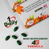 Knoll Healthcare Nutrinol 4G Multivitamin Capsules Omega 3 Fatty Acid Ginseng Ginkgo Biloba Vitamin D3| K2 for Hair Skin Immunity Joint Brain Stress & Heart Health 200 Capsules (Pack of 20) view 3