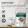 Nutrivore Ashwagandha Powder - Withania Somnifera - Ashwagandha for Vitality, Strength & Stress Management - 100g Veg Powder view 4