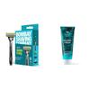 Bombay Shaving Company Sensi Flo 6 Value Pack - Razor with Shaving Cream | Shaving Razor for Men | Aloe Gel and Argan Oil Lubra Strip | Pivot Head for Smooth Glide view 1