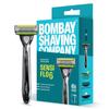 Bombay Shaving Company Sensi Flo 6 Value Pack - Razor with Shaving Cream | Shaving Razor for Men | Aloe Gel and Argan Oil Lubra Strip | Pivot Head for Smooth Glide view 2
