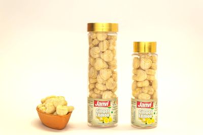 Janvi Foods Ginger Lemon Candy (150g) | Sugar Candy | Sweet Candi Mouth Freshener