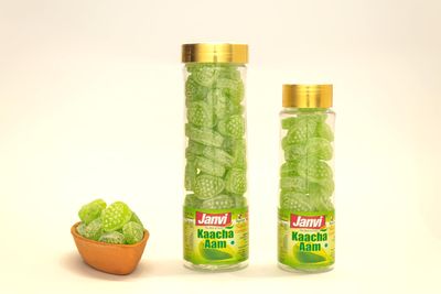 Janvi Foods Kaccha Aam Flavor Candy (150g) | Juicy Cand | Cand Mouth Freshener | 100% Natural