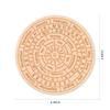 Vastu Vardan Dowsing Light Brown Board (6 inch) with Brass Pendulum | Divination Metaphysical Message Board | Acrylic Divination Board | (Pendulum Assorted) view 3