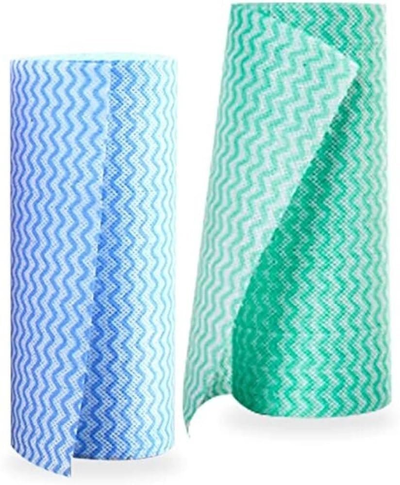 ADITRI HEALTHCARE REUSABLE NON WOVEN KITCHEN TOWEL ROLL WIPES (PACK OF 2 MULTICOLOR) CLEANING WIPES - USEFUL IN HOME AND BEAUTY SALOONS (2)
