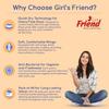 Girl's Friend Quick Dry Sanitary Pads for Women | XXL+,Pack of 2-80 Pads | Cottony Soft | Quick Absorbent | UV Treated | For Heavy Flow - Leakage Protection All the Day and Night view 4