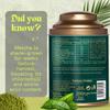 TopGun Fitness Japanese Matcha Green Tea Powder || Infused with Activated Charcoal, Ginger Licorice, and Pomegranate | Detoxification | Gut Health | Antioxidant Boost.(100g, 56 serv). view 2