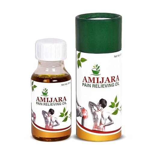 AMIJARA Combo Pain Relieving Oil Ayyurvedic Pain Relief Oil From Knee, Joint, Muscles, Back, Neck, Sprains, All Pain Relief Oil100 ML Combo Pack (Pack Of 2) (100ML)