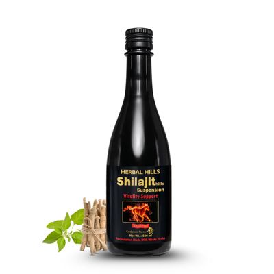 Herbal Hills Shilajit Suspension (500 ML PACK OF 4)