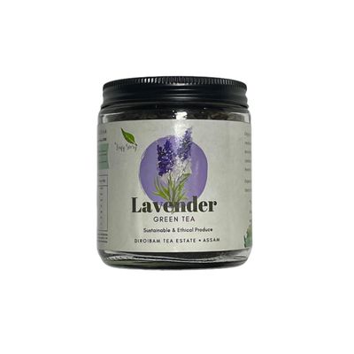 The Leafy Story Green Tea With Organic Lavender (500 Gram);