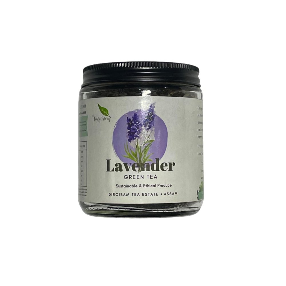 The Leafy Story Green Tea With Organic Lavender (500 Gram);